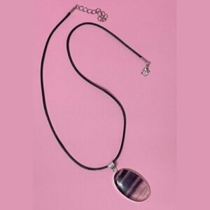 colgante fluorita arco iris