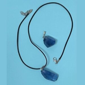 colgante fluorita azul
