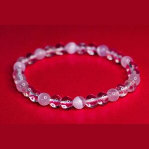 pulsera cuarzo cristal y selenita