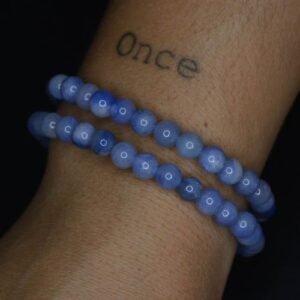 pulsera agata azul