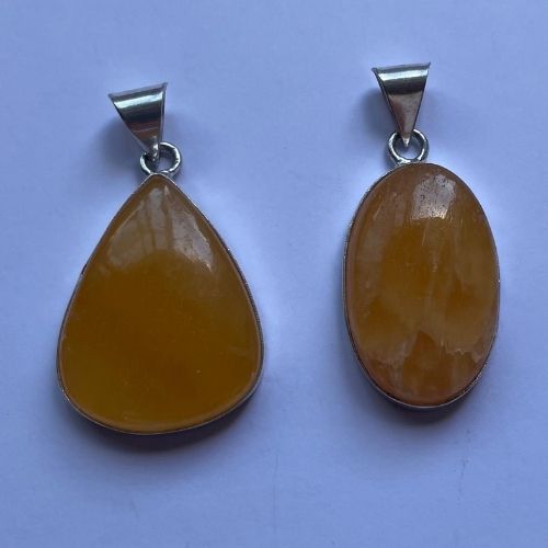 colgante calcita naranja